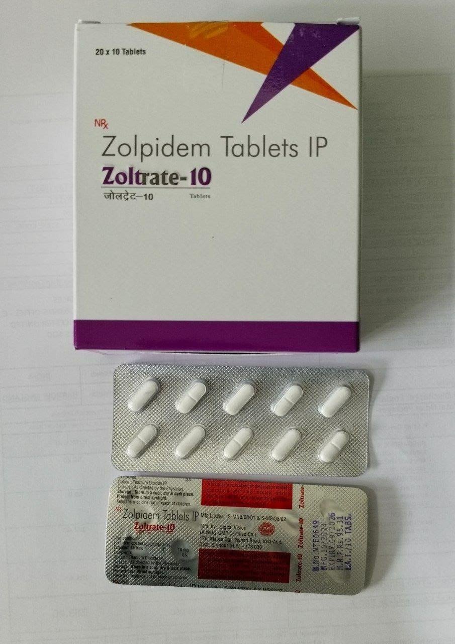 Zolpidem 10mg (Zoltrate)